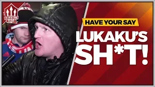 "LUKAKU IS S**T!" Manchester United 1-2 Manchester City Fan Reaction