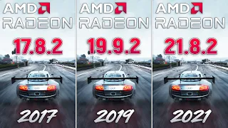 Сomparison of AMD Radeon Drivers for 5 Years