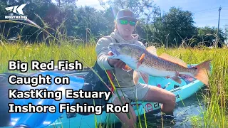 BIG Redfish On KastKing Estuary Inshore Fishing Rod & Zephyr Spinning Reel | Ft Devon McDuffie