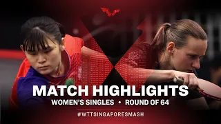 Li Yu-Jhun vs Hana Matelova | WS | Singapore Smash 2022 (R64)