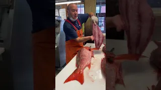 How to fillet a red snapper.