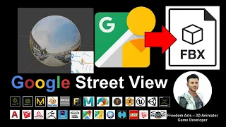 Google Street View to FBX - 3D Modeling Tutorial - Panorama