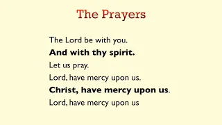 Evening Prayer, Book of Common Prayer, The Church of England