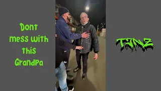 Dont mess with this Grandpa! Public Freakout