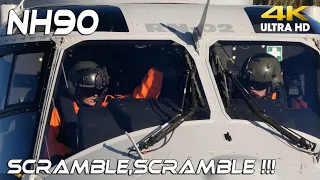 4K UHD SCRAMBLE, SCRAMBLE  NH90  SAR Koksijde