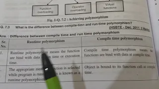 Difference between runtime and Compile time polymorphism