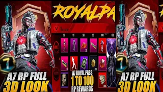 A7 Royale Pass Leaks | 1 To 100Rp Leaks | Rp Vehicle Skin | RP Crate | Tier Rewards | Rp Upgrade