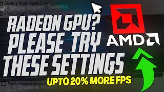 AMD Radeon setting for INCREASED FPS *upto 20% MORE FPS* ✅