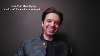 sebastian stan saying 'you know' for 1 minute