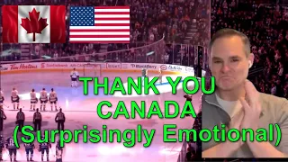 American Reacts - Toronto Leafs fans Completes The US National Anthem / Detroit Returns the Favor