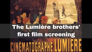 22nd March 1895: The Lumière brothers stage their first film screening in Paris