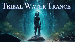 ( Tribal Water Trance ) - Shamanic Drumming - Waterfall Immersion - Downtempo - Tribal Ambient