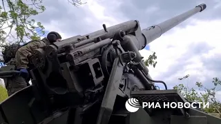 Сюжет о боевой работе  расчета САУ 2С5 "Гиацинт-С"  в ЛНР
