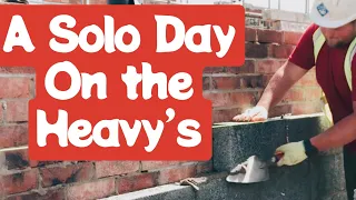 Bricklaying Vlog - Brick & Block Garage (Heritage Blend) - A Solo Day on the Heavy’s! - Part 5