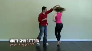 Multiple Spins Salsa Dance Pattern