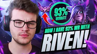 How I Have 93% Winrate with RIVEN In MASTERS