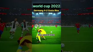 Germany 🇩🇪 vs Costa Rica 🇨🇷 FIFA World Cup 2022 Match Highlights #football #shorts #viral 😱😱