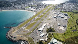 Wellington Airport Dynamic Runway Scene ✈️📸 #airnewzealand #jetstar #landing #takeoff #newzealand