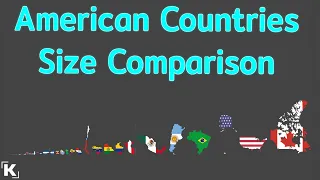 North & South America Size Comparison By Land Area | Kxvin