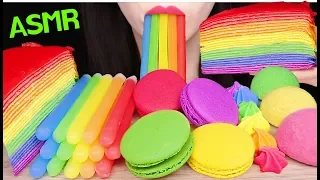 ASMR NIK-L-NIP WAX STICK, BUBBLES RICE CAKES, CREPE CAKE 닉클립 왁스 스틱, 크레이프 케이크 먹방 EATING SOUNDS