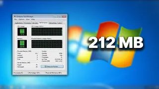 Windows 7... with 212 MB RAM?