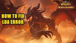 How to Fix Lua Error Classic Lich King