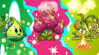 Random 3 plant experiment vs 30 zombie  - Who's stronger? Pvz 2 plant vs plant