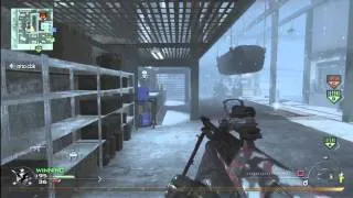 MW2 Gameplay: Domination on Sub Bas 48-5 REALLY Good game with AUGHBAR