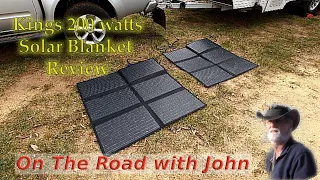 Kings 200 watt Solar Blanket Review