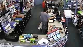 Surveillance video captures armed robbery at Hialeah GameStop