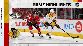 Predators @ Blackhawks 12/17/21 | NHL Highlights