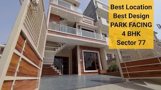 Park Facing, Double Story House Design | 4 Bedroom House Plan, Apna Independent Ghar, House for Sale