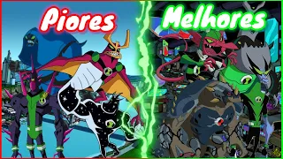 Os melhores e os PIORES redesings de Ben 10 omniverse na minha opinião...vai por mim é MUITO 8 ou 80