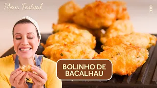 COMIDA DE BOTECO: BOLINHO DE BACALHAU