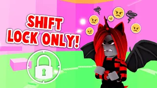 SHIFT LOCK ONLY Challenge In Tower Of Hell! (Roblox)