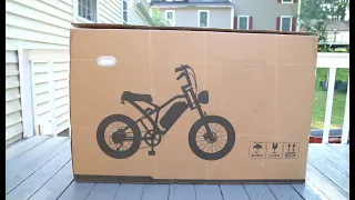 EUY S4 Moped Style Electric Bike Unboxing & Assembly