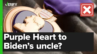 Biden didn’t award his uncle a Purple Heart while vice president