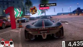 Asphalt 9 Credits Rush, 1h left in the season, unranked to top 10?