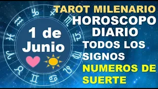 HOROSCOPO DE HOY 1 JUNIO 2023 Y NUMEROS DE LA SUERTE - TAROT MILENARIO