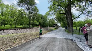 NS 955 with N&W 611 j class steam at Morgan’s grove park pt 1