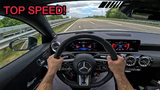 2023 Mercedes-Benz A45s AMG Facelift on Autobahn!