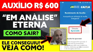 600 AUXÍLIO EMERGENCIAL EM ANÁLISE ETERNA | VEJA COMO ELE CONSEGUIU