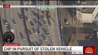 Watch Live: Officers are chasing a pickup on freeways in the San Gabriel Valley.