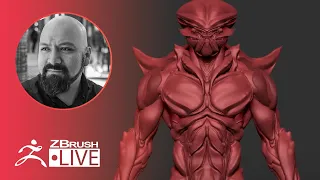 Creating an Alien Creature on the Fly with ZBrush! - Miguel Guerrero - Part 1