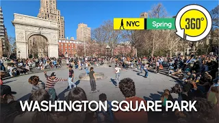 Sunday Walk at Washington Square Park | 360° NYC