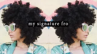 HOW TO: My Signature FRO || Natural Hair Routine