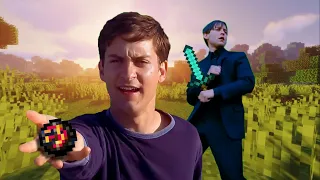 Tobey Maguire in Minecraft