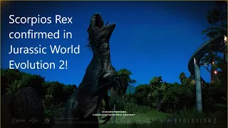 Jurassic World Evolution 2 Scorpios Rex Species Field Guide Analysis