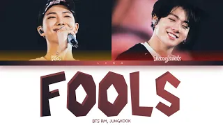 BTS RM, JUNGKOOK - FOOLS (Cover) (Color Coded Lyrics Eng)