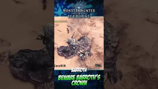 3 TIPS TO BARROTH : MONSTER HUNTER WORLD ICEBORNE #shorts #fyp